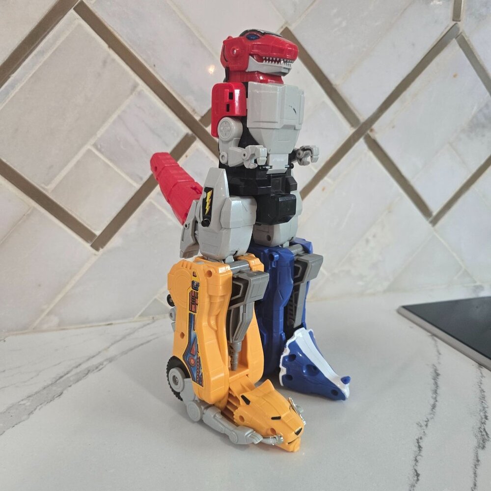Vintage Bandai Power Rangers 1991 Dino Megazord Action Figure used condition